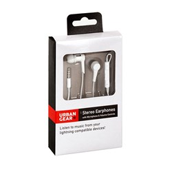 Earphones Stereo w Microphone & Volume Control