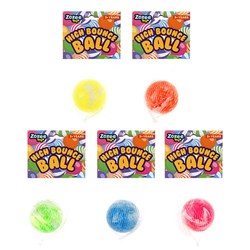 Toys Ball High Bounce 5 Asst Cols