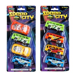 Toys Cars 4pk 2 Asstd