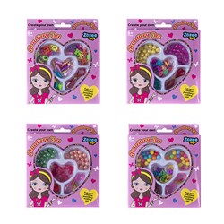 Toys Heart Beads Playset 4 Asst Cols