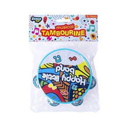 Toys Musical Tambourine 12cm 2 Asst Cols