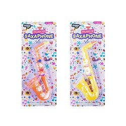 Toys Musical Saxophone 25cm 2 Asst Cols
