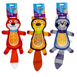 Dog Toy Animal Character 3 Asstd 40x16cm