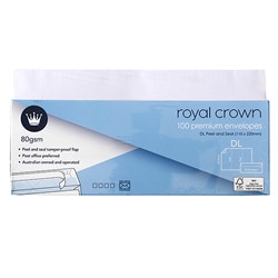 Envelope Wht Wallet P&S Lining 80gsm 100Pk P7.6 FSC Mix 70%