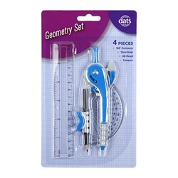 Geometry Set w Compass 4pc