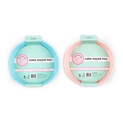 Silicone Style Round Mould 24x24x5.5cm 120gr 2 Asstd Cols