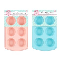 Silicone Style Cupcake Mould w Wire Rack 28.5x18x3.5cm 210gr