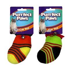 Cat Toy Neon Sock 2 Asstd Colours
