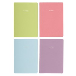 Notebook Col Cover Stitched Col Paper 4 Asstd A4 96pg