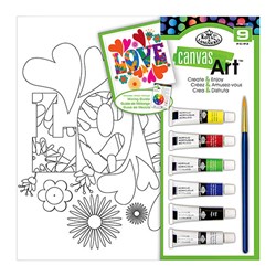 Canvas Art Set R&L Paint Love 25x25cm SRT