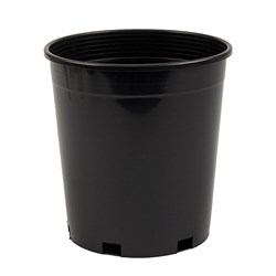 Growers Pot Black 16cm Dia 17.5cm High