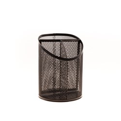 Holder Stationery Pencil Pen Metal Mesh Black 14.7x10.5cm