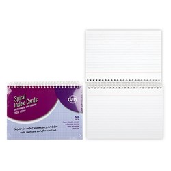 Cards Index SpiralRuled 200gsm 203x127mm 50pk P7.1 FSC Mix