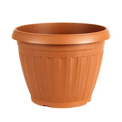 Plastic Pot Terracotta Round 29x22cm