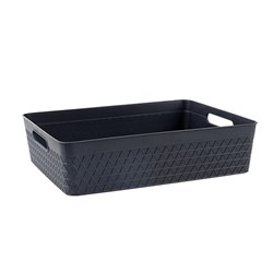 Storage Stationery Holder Tray Doc PP 325x255x80mm Black