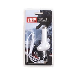 Car Charger w Type C USB Cable