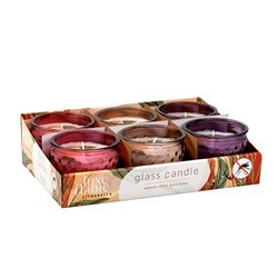 Candle Citronella in Glass 4 Asst 10x10x8cm 18hrs