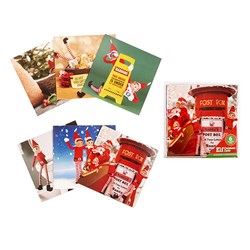 Xmas Elves BB Cards 6pk 125x125mm