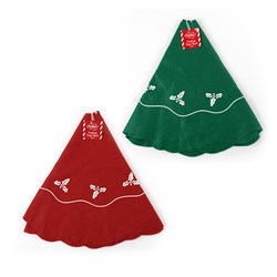 Tree Skirt 90cm Xmas 2 Asstd