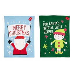 Sack Xmas Non-Woven 2 Asstd 48x70cm