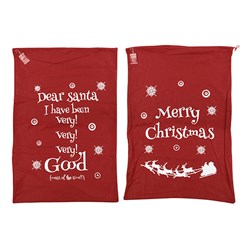 Sack Xmas Non-Woven 2 Asstd 90x60cm