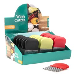 Knife Wavy Design 3 Asst Cols 120gr 9.5x14cm