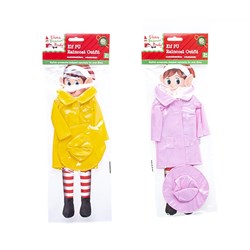 Xmas Elves BB Elf PU Raincoat w Hat