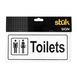 Sign Toilets Combined 9x20cm