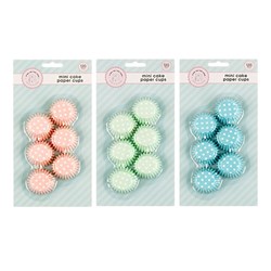 Cake Paper Cups Mini 120pk 3 Asst Cols