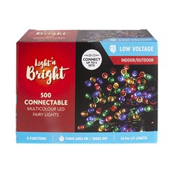 Lights Fairy Multicolour 8F Connectable Pk500