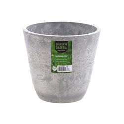 Pot Round SPW Light Grey w Plug 20x18cm