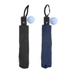 Umbrella 3 Fold Auto Open 98cm Dia 2 Asstd Cols