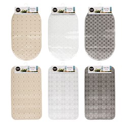 Bath Mat PVC 69x38cm Asstd Styles