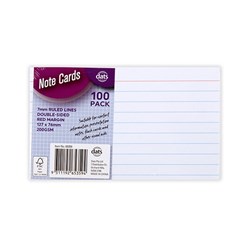 Cards Note Flash Index Ruled Mrgn 100pk P7.2 FSC Mix Credit