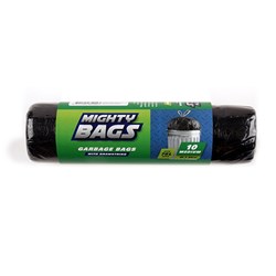 Garbage Bags Black HDPE 76L Pk10 90x80cm