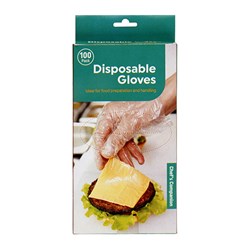 Gloves Disposable HDPE Pk100 One Size Fits Most
