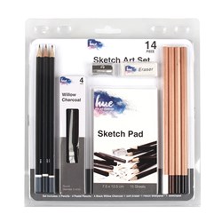 Pencil/Pastel Set w Sketch Pad W19 FSC Mix Credit
