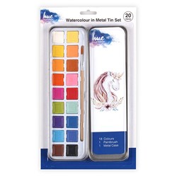 Watercolour in Metal Tin Set 20 Col W16.2 FSC 100%