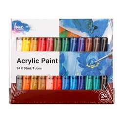 Paint Tubes Acrylic 24Pk 36ml