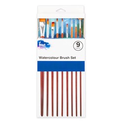 Brush Set Watercolour Synthetic 9Pc W16.2 FSC 100%