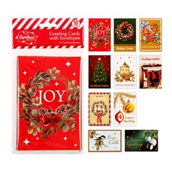 Cards Xmas Pack 10 100x150mm (Hangsell) Traditional