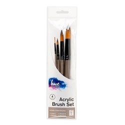 Brush Set Acrylic Taklon 4Pc Value Pk #11 W16.2 FSC 100%