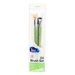 Brush Set Oil Hog Hair/Taklon 3Pc Value Pk#5 W16.2 FSC 100%