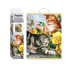 PBN SCROLL Kitten Play