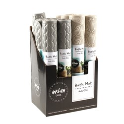 Bath Mat TPE 69x38cm 2 Asstd Styles