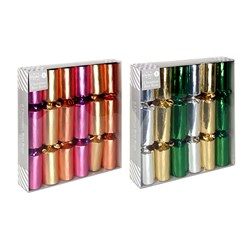 Bon Bons Xmas Box 6 31x5cm Metallic Cols Fun Toys Asstd