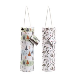 Gift Box Xmas Wine Bottle 10x33cm Contemporary