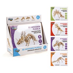 Toys Wooden Puzzle Dinosaurs 3D Laser Cut 4 Asst Designs