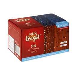 Light Curtain Snowing Function Pk300 Warm White/Blue 2 Asstd