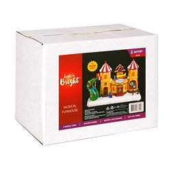 Christmas Village Funhouse Rotating / Music BOP/USB